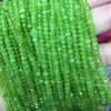 Perlen HUANHUAN Natursteinperle für Schmuckherstellung Jade Chalcedon 2x4mm facettierte Abacus DIY lose Abstandshalter 15 Zoll B3251