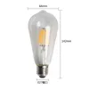 Lampy wiszące ST64 A60 C35 Bubble Retro LED Edison E27 Szklana żarówka AC220V AC110V4 WATS 6 8 12 16