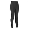 Pantalon actif couleur unie Fitness Leggings mode Yoga sport Sexy femmes nue sans couture sain poches latérales doux et respirant