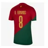 24 25 Jerseys de futebol de Portuguusa Fernandes Ronaldo Portugal 2024 2025 Camisas de futebol masculino Kit de crianças B.Fernandes Joao Felix Bermardo Mulheres Fãs Versão