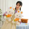 28/40cm Stuffed Carrot Rabbit Plush Toy Soft Toys Cushion Bunny Kid Pillow Birthday Gifts For Children Baby Accompany Sleep Toy