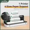 Printers Peripage A4 Printer Paper Mini Inkless A40 Portable Thermal Wireless Bluetooth Printer Maker for Phone Photo Document Office Use