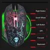 Combos T6 Rainbow Led Backbellit Multimedia Ergonomic USB Gaming Keyboard Wired Mouse and Mouse Pad för PC Laptop Computer Users Gamers