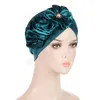 Grande fleur mode femmes musulman Hijab Turban chimio casquette Cancer bandeau écharpe inde perte de cheveux Bonnet chapeau couvre-chef Turbante Mujer