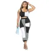 Women Tracksuits Two Piece Set Designer 2023 New Spring Summer Multi Color Combination Tank Top Pants Casual Sports Set 5 Colors S-XXL