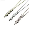 Womens Pendant Necklaces Four Leaf Horse Drill Designer Jewelry Mens Three Flowers Necklace Complete Brand As Wedding g