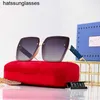 2022 Nowe okulary przeciwsłoneczne damskie pudełko anty ultrafioletowe koreańskie okulary okrągłe czerwone okulary przeciwsłoneczne dwa dla jednego