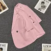 C5604 Summer Thin Women's Casual Blazer Coat Lapel Collar Kort ärm Ytterkläder Back Opening Ol Blazer Coats