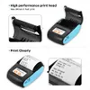 IMPRESSORES Mini Bluetooth Thermal Printer Mini Wireless Wireless Prints Recibo de Impressora