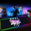 Rest RGB Cute Kuromies Cartoon 90x30 Mouse Pad Mause Pad MousePad tastiera tastiera tastiera Deskmat Noslip in gomma con mausepad retroilluminato