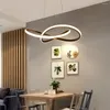 Żyrandole styl nordycki nowoczesny prosty osobowość kreatywny salon bar do jadalni sypialnia el led okrągły żyrandol sztuki