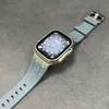 Remmar för Apple Watch Silicone Strap Captible med IWatch 49 45 44 42mm Sports Rubber Rostfritt stål Stängklocka Band Ap IWatch Ult