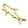 New 3D Metal Car Styling Sticker Hollow Fish Shark Emblem Badge Decals Automobiles Motorcycle Computer Fuel Cap Exterior Accessories