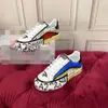 Fashion Best Top Quality real leather Handmade Multicolor Gradient Technical sneakers men women famous shoes Trainers size35-45 mknjhk00003