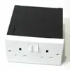 Bolsas de armazenamento Imitação Double UK Plug Socket Segurança da parede Secret Secret Stash Caixa Covert Diversion Safe