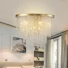 Lampes suspendues lustres en cristal de luxe modernes éclairage pour salon salle à manger chambre plafond suspendu décor intérieur luminaires