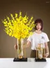 Wazon europejski kreatywny metalowy szklany wazon symulacja sucha kwiat salonu aranżacja amerykański stół lekki luksus