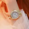 Bracelet de marque de luxe Quartz diamant or rose montre pour femme G230529