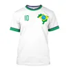 Survêtements pour hommes Brésil Jersey T-shirt Drapeau Brésilien Sélection Équipe de Football Chemise O Cou Surdimensionné Coton À Manches Courtes Vêtements Top 230529