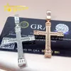 Ciondoli per gioielli di moda Ciondolo in argento sterling 925 con diamanti a croce Vvs Moissanite