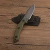 1 Pz G2563 Sopravvivenza Coltello Dritto 8Cr13Mov Stone Wash Drop Point Lama Full Tang Verde G10 Maniglia Campeggio Esterno Escursionismo Caccia Coltelli a Lama Fissa con Kydex