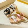 Sandales d'été souples pour filles, chaussures de princesse à fleurs pour enfants de 8 ans, chaussures de plage pour enfants