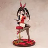 面白いおもちゃデートライブライトノベルのTokisaki Kurumi Bunny Ver。 kdcolle pvcアクションフィギュア日本のアニメフィギュアモデルおもちゃ人形gi