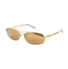 Okulary przeciwsłoneczne dla kobiet mężczyzn okularów słonecznych Styl mody Chroi oczy Uv400 z losowym pudełkiem i obudową 0100s