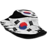 Bérets Corée du Sud-Drapeau Coréen Protection Uv Pliable Seau Chapeaux Femmes Hommes Corée Corée La