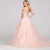 Party Kleider Luxus Dubai Rosa Muslimischen Abendkleid Ärmelloses V-ausschnitt Elegante Frauen Arabisch Formal Für Hochzeit Kleider