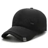 Snapbacks de meia idade de meia idade Proteção de ouvido dos homens Capace de beisebol de beisebol etono quente e inverno chapéu de pai grosso G230529