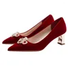 Elbise ayakkabıları 34-43 tıknaz topuk, 5.5 cm yüksekliğinde kırmızı düğün gelin