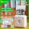 Imprimantes Nouveau péripage 203dpi A6 Portable Thermal Bluetooth Picture Label Mini Imprimante sans fil pour le téléphone mobile Android iOS Home