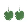 Dangle Earrings Korean Style Metal Spray Paint Hollow Vintage Leaf For Women Cute Personality Simplicity Trending Products Girl Jewelry