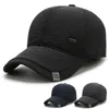 Snapbacks Mezza età vecchiaia Protezione per le orecchie da uomo berretto da baseball con linguetta d'anatra Caldo cappello da padre spesso autunno e inverno G230529