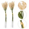 Decorative Flowers 2 Pcs Fall Floral Picks Wedding Bouquet Wheat Arrangement Fake Pampas Decoration