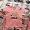 T-shirt estive per bambini Designer Tees Ragazzi Ragazze Moda Orso Lettere Mosaico Stampato Top Bambini Casual Trendy Magliette più colori Top di lusso di alta qualità AAA