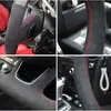 Capas de volante para carro DIY preto costurado à mão camurça para F20 2012-2023 F45 2014-2023 F30 F31 F34 2013-2023 F32 F33 F36