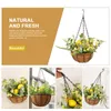 Decoratieve bloemen Bloemarrangement Hangende mand Planten Faux buiten container Bloempot Kransbalkon Planterhouder