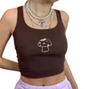 Tanks camis xingqing simpatico femminile stampato da donna Y2K graphic cami stretto fit u collo senza maniche canotte e-girl giovani abbigliamento per ragazze p230526