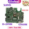 Motherboard KEFU X45VD Mainboard For ASUS X45C F45VD F45C Laptop Motherboard I32370M Support i3 i5 2GB/4GBRAM UMA/GT610M