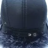 BERETS MÄNNS PILOT HAT PURS RUSSISK VINTER VARMA UPSKALA EARS BOMBSHELL ARTICIAL LEATHER FR