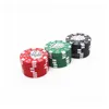 Herb Grinder 40X26Mm Poker Chip Style Cigarette Fumer Hine 3Couche Manuel En Plastique Fumée Accessoire Concasseur De Tabac Drop Delivery Hom Dho4H