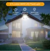 Novas luzes solares solares recarregáveis ​​Luz de inundação ao ar livre portátil LED refletor Spotlight Spotlight Recarregável Lâmpada de construção do iluminação