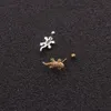 Stud Animal Gecko Kıkırdak Küpe Kertenkesi Sinlu Helix Saplamalı Kulak Deliren Takı Tragus Kılıf Vidası Geri Küpe 1 PC J230529