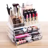 Opslagboxen UP Lipstick Transparant Make Cases Borstel Organisator Cosmetische lade Desktop sieraden Make -uphouder Acrylbox