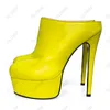 Женщины ручной работы Olomm выкачивают тонкие высокие каблуки Matt Round Toe великолепный Fuchsia Red Purple Night Club Shoes Lady Us Size 5-20