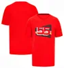 F1 Formule 1 costume de course Fan T-shirt à manches courtes 2023f1 combinaison d'équipe T-shirt décontracté à col rond