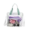 Andere tassen zomer grote capaciteit transparante crossbody tas vrouwen zwemmen heldere strandtas zakken met schouderband