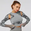 Активные рубашки Imucci с длинными рукавами, беговая топ-футболка для сексуальной йоги сплошной толстовки быстро высушивая фитнес-тренажерный зал девять точек